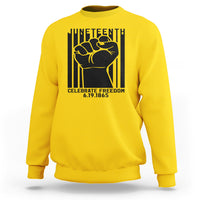 Happy Juneteenth Independence Sweatshirt - Wonder Print Shop