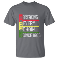 Juneteenth Breaking Every Chain T Shirt Since 1865 - Wonder Print Shop