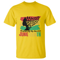 Juneteenth T Shirt Remembering My Ancestors - Wonder Print Shop