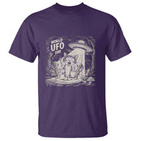 Funny Surprised Cat with UFOs Peace Sign Alien UFO Invasion T Shirt - Wonder Print Shop
