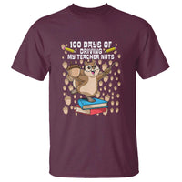 Funny 100 Days of School T Shirt Driving My Teacher Nuts - Wonder Print Shop