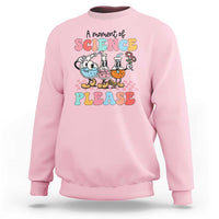Retro Teacher Sweatshirt 100 Days of School, A Moment of Science Please - Wonder Print Shop