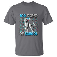 100 Days of School T-Rex T Shirt 100 Days Smarter Celebration - Wonder Print Shop