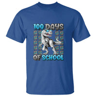100 Days of School T-Rex T Shirt 100 Days Smarter Celebration - Wonder Print Shop