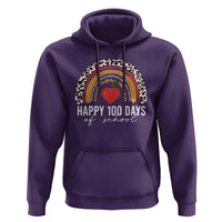 Rainbow 100 Days of School Hoodie Womens Happy 100th Day for Teacher - Wonder Print Shop
