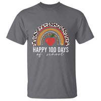 Rainbow 100 Days of School T Shirt Womens Happy 100th Day for Teacher - Wonder Print Shop