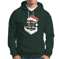 Ask Your Mom If I'm Real Santa Funny Christmas Hoodie - Wonder Print Shop