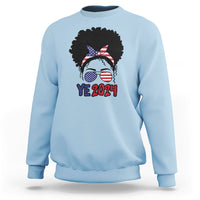YE For President 2024 YE2024 Sweatshirt Messy Bun - Wonder Print Shop