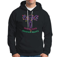 Retro Holiday Lights And Abortion Rights Hoodie Pro Choice Feminist - Wonder Print Shop