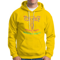 Retro Holiday Lights And Abortion Rights Hoodie Pro Choice Feminist - Wonder Print Shop
