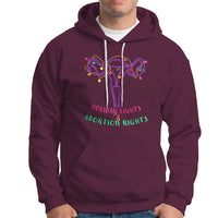 Retro Holiday Lights And Abortion Rights Hoodie Pro Choice Feminist - Wonder Print Shop
