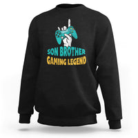Gamer Sweatshirt Gifts For Son, Son Brother Gaming Legend - Wonder Print Shop