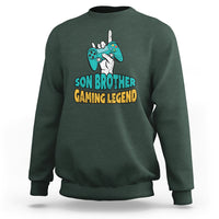 Gamer Sweatshirt Gifts For Son, Son Brother Gaming Legend - Wonder Print Shop