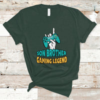 Gamer T Shirt Gifts For Son, Son Brother Gaming Legend - Wonder Print Shop