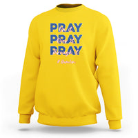 Pray On It, Pray Over It, Pray Through It Sweatshirt - Wonder Print Shop