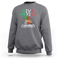 Viva Mexico Cabrones Sweatshirt Celebrate Mexican Pride with Flag Design - Wonder Print Shop