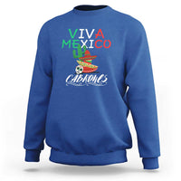 Viva Mexico Cabrones Sweatshirt Celebrate Mexican Pride with Flag Design - Wonder Print Shop