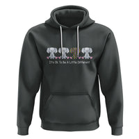 Autism Acceptance Hoodie It's Ok To Be A Little Different Jigsaw Puzzle Elephant - Wonder Print Shop