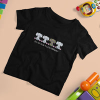 Autism Acceptance T Shirt For Kid It's Ok To Be A Little Different Jigsaw Puzzle Elephant - Wonder Print Shop
