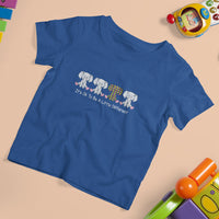 Autism Acceptance T Shirt For Kid It's Ok To Be A Little Different Jigsaw Puzzle Elephant - Wonder Print Shop