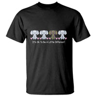 Autism Acceptance T Shirt It's Ok To Be A Little Different Jigsaw Puzzle Elephant - Wonder Print Shop