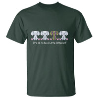 Autism Acceptance T Shirt It's Ok To Be A Little Different Jigsaw Puzzle Elephant - Wonder Print Shop