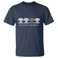 Autism Acceptance T Shirt It's Ok To Be A Little Different Jigsaw Puzzle Elephant - Wonder Print Shop