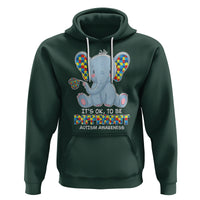 Autism Awareness Elephant Hoodie Its Ok To Be Different - Wonder Print Shop