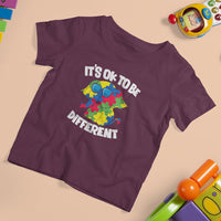 Autism Awareness Day T Shirt For Kid It's Okay To Be Different Elephant - Wonder Print Shop