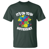 Autism Awareness Day T Shirt It's Okay To Be Different Elephant - Wonder Print Shop