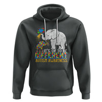 It Is Ok To Be Elephant Different Autism Awareness Hoodie - Wonder Print Shop