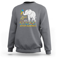 It Is Ok To Be Elephant Different Autism Awareness Sweatshirt - Wonder Print Shop