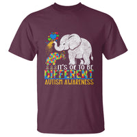 It Is Ok To Be Elephant Different Autism Awareness T Shirt - Wonder Print Shop