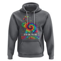 Tie Dye Elephant Autism Hoodie Its Ok To Be Different - Wonder Print Shop