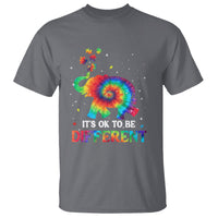 Tie Dye Elephant Autism T Shirt Its Ok To Be Different - Wonder Print Shop