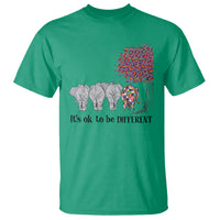 Autism Awareness Elephant T Shirt It's Ok To Be A Little Different - Wonder Print Shop