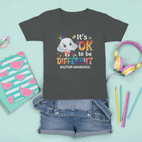 World Autism Day T Shirt For Kid It's Okay To Be Different Elephant - Wonder Print Shop