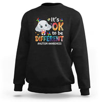 World Autism Day Sweatshirt It's Okay To Be Different Elephant - Wonder Print Shop