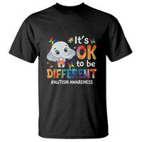 World Autism Day T Shirt It's Okay To Be Different Elephant - Wonder Print Shop