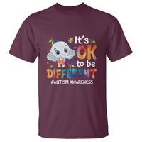 World Autism Day T Shirt It's Okay To Be Different Elephant - Wonder Print Shop