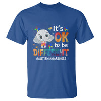 World Autism Day T Shirt It's Okay To Be Different Elephant - Wonder Print Shop