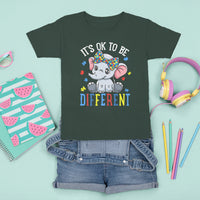 Autism Month T Shirt For Kid It's Okay To Be Different Elephant - Wonder Print Shop
