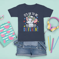 Autism Month T Shirt For Kid It's Okay To Be Different Elephant - Wonder Print Shop