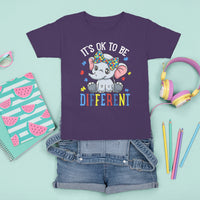 Autism Month T Shirt For Kid It's Okay To Be Different Elephant - Wonder Print Shop