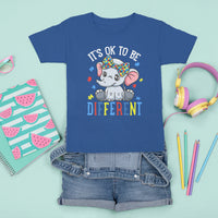 Autism Month T Shirt For Kid It's Okay To Be Different Elephant - Wonder Print Shop