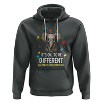 Autism Awareness Elephant Hoodie It's Okay To Be Different - Wonder Print Shop