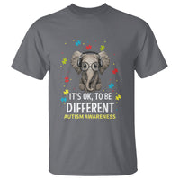 Autism Awareness Elephant T Shirt It's Okay To Be Different - Wonder Print Shop