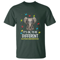 Autism Awareness Elephant T Shirt It's Okay To Be Different - Wonder Print Shop