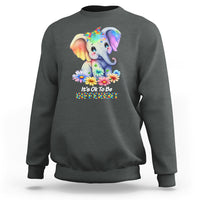It's Ok To Be Elephant Different Autism Awareness Sweatshirt - Wonder Print Shop