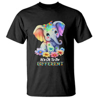 It's Ok To Be Elephant Different Autism Awareness T Shirt - Wonder Print Shop